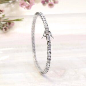 2.0mm Classic Round CZ Tennis Bracelet